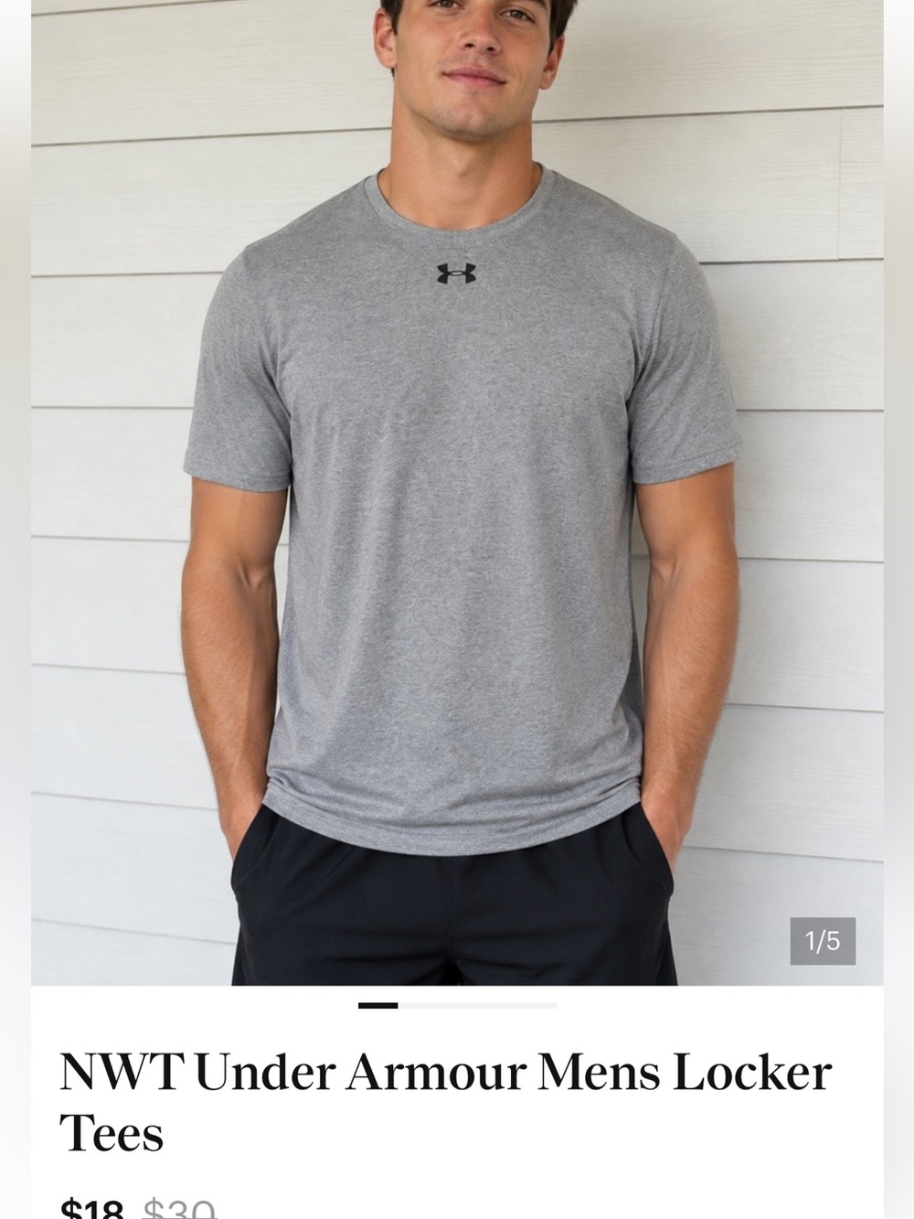 3 shirts for $ 45 grey Under Armour